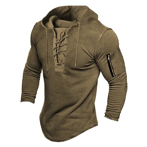 Men hooded long sleeve - long,