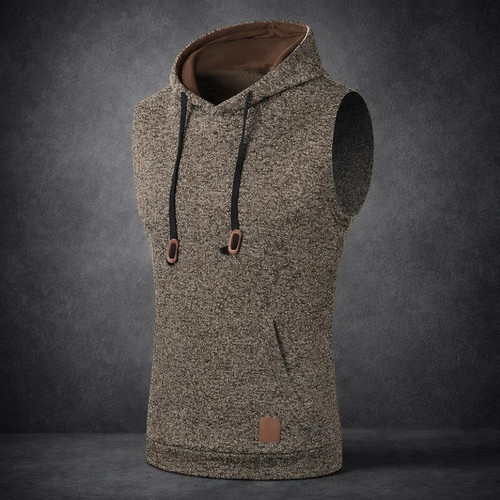 Mens sleeveless hoodie - mens, gym