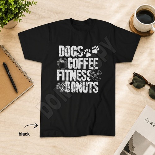 Dogs coffee fitness - coffee, donuts