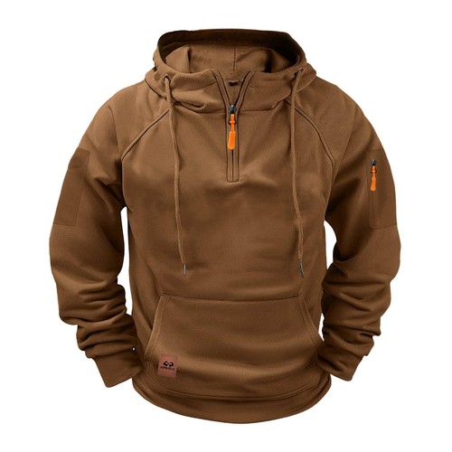 Men fleece half zip - fleece, hoodie