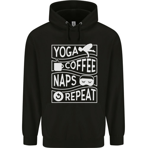 Yoga coffee naps - repeat, funny