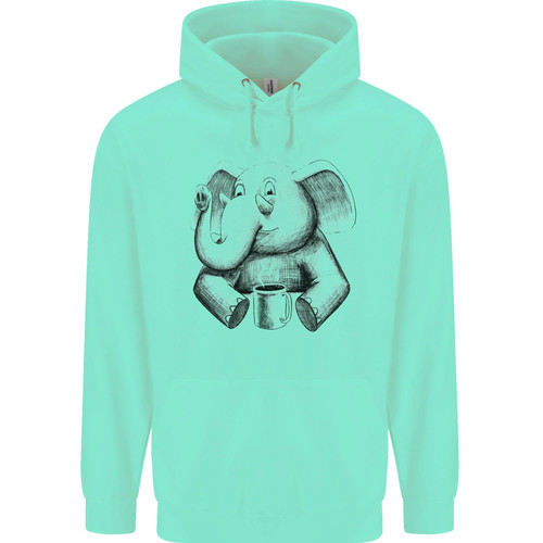 Elephant drinking coffee - drinking,