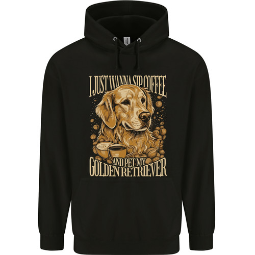 Coffee and golden retriever - and,